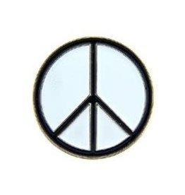 Pin - Peace Sign Blk/White