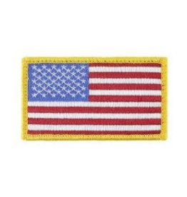 Patch - Flag USA Rectangle Gold
