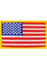 Patch - Flag USA Rectangle Gold