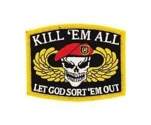 Special Forces Kill 'Em All 1986 - Kill Em All Let God Sort Em Out -  Sticker