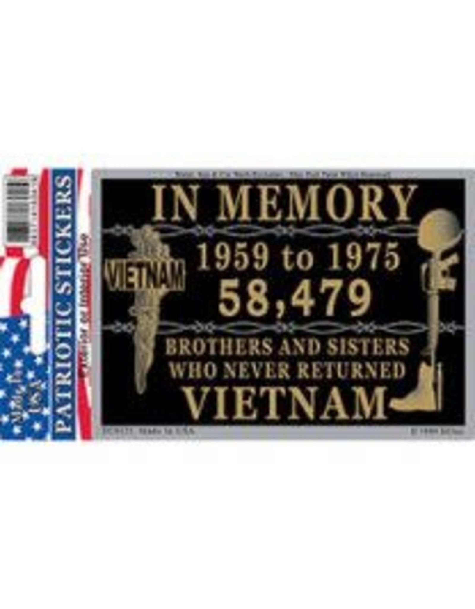 Decal - Vietnam, In Memory