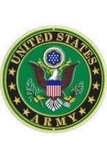 Army Round Alum Sign - 12"