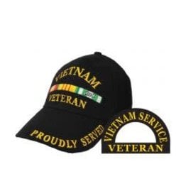 Embroidered Cap - Vietnam Veteran Ribbons