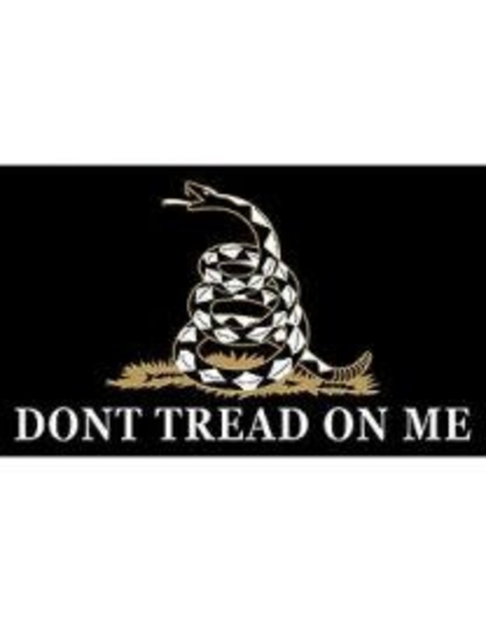 Flag - 3'x5' - Don't Tread on Me Black