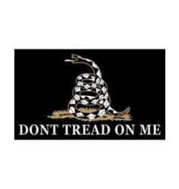 Flag - 3'x5' - Don't Tread on Me Black