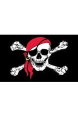 Flag - 3'x5' - Pirate, Red Scarf