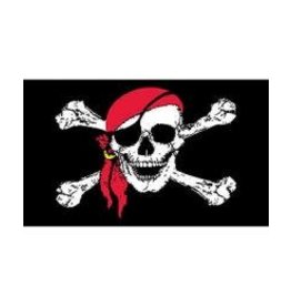Flag - 3'x5' - Pirate, Red Scarf
