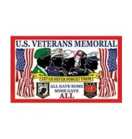 Flag - 3'x5' - US Veterans Memorial