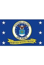 Flag - 3'x5' - USAF Served w/ Pride