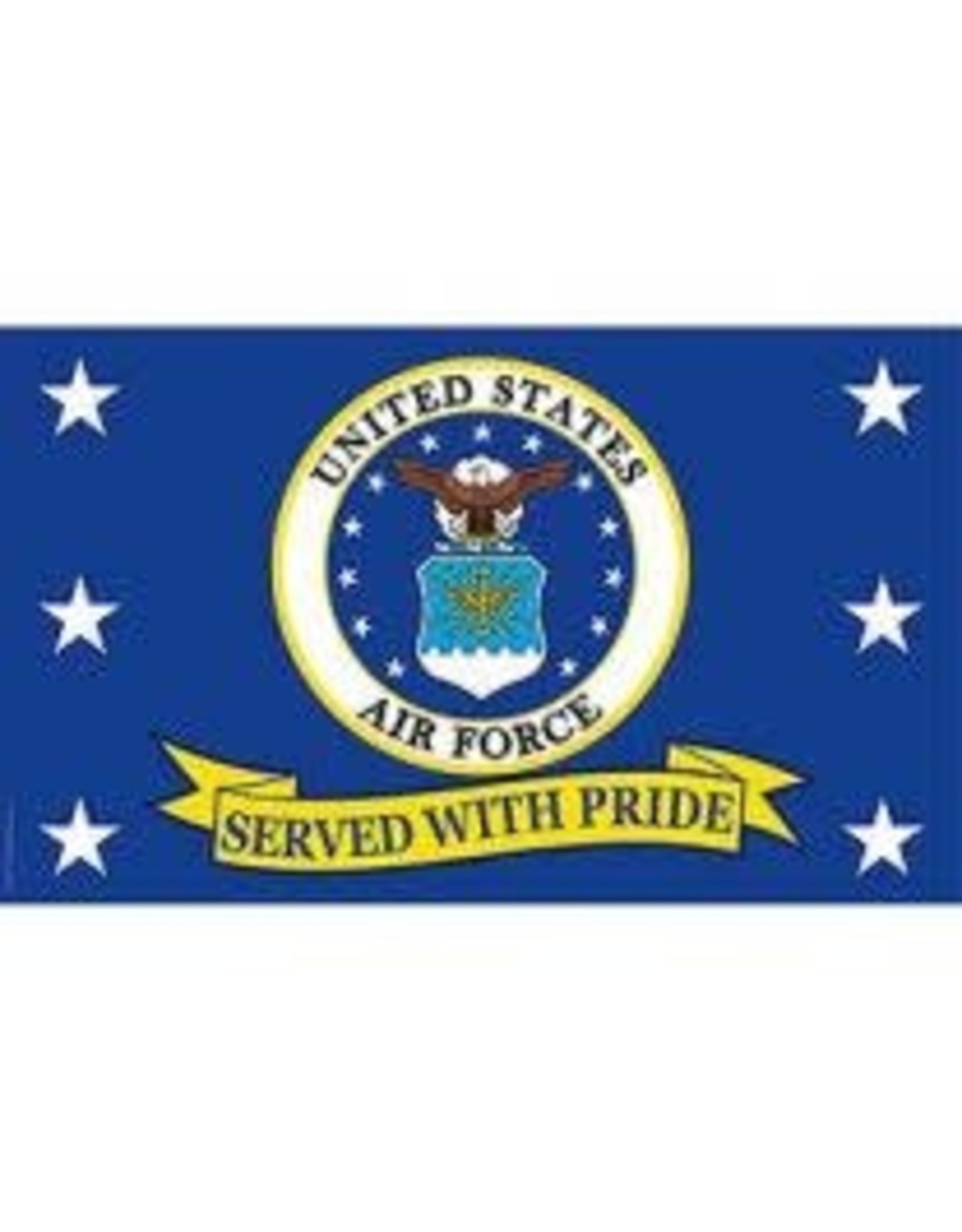 Flag - 3'x5' - USAF Served w/ Pride