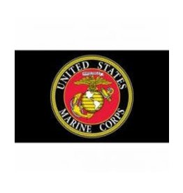 Flag - 3'x5' - USMC Logo Made in USA