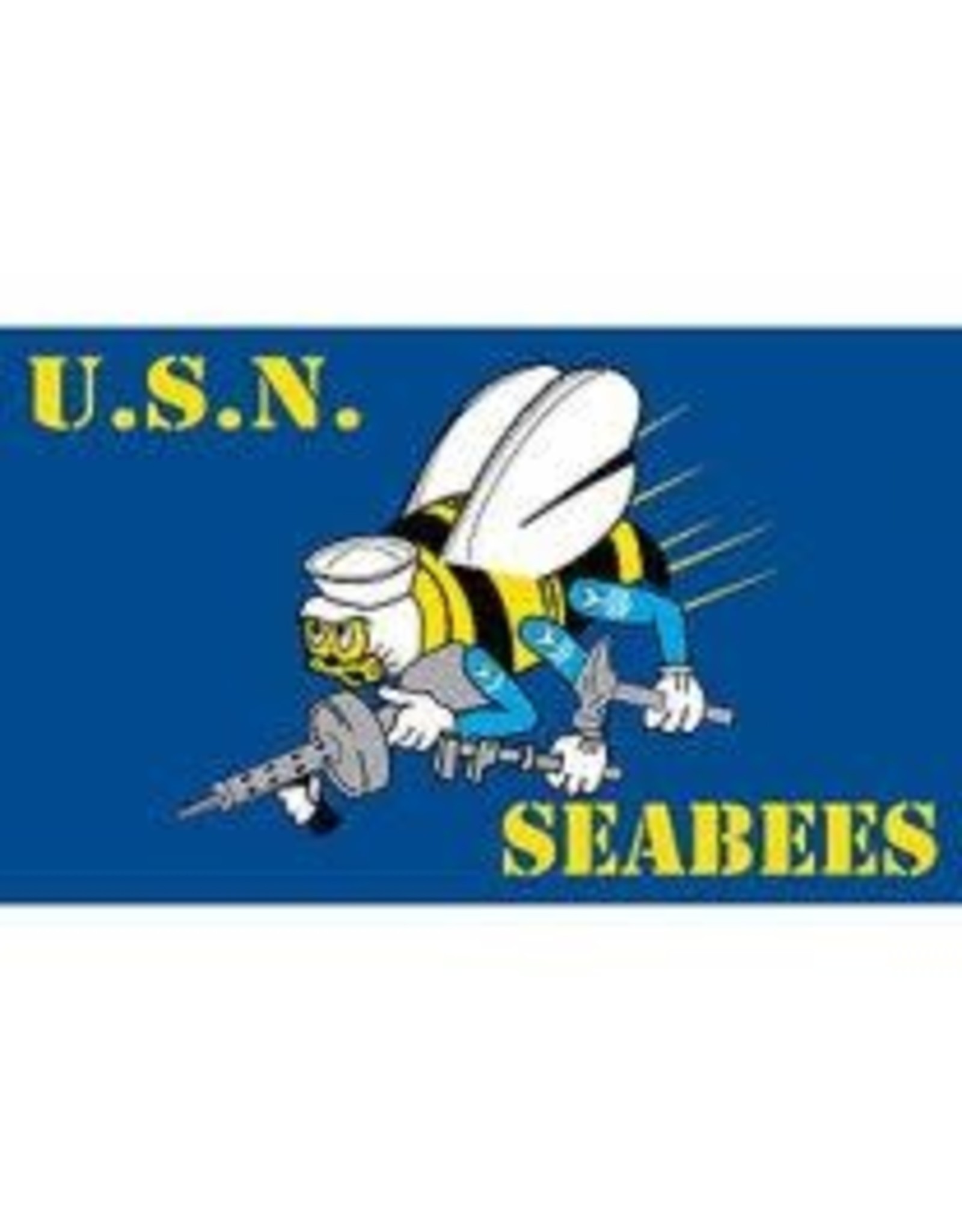 Flag - 3'x5' - USN Seabees