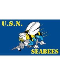 3x5 Seabees Sea Bees Blue Navy Can Do Flag 3'x5' Banner Brass Grommets 100D 3x5 Seabees Sea Bees Blue Navy Can Do Flag 3'x5' Banner Brass Grommets 100D