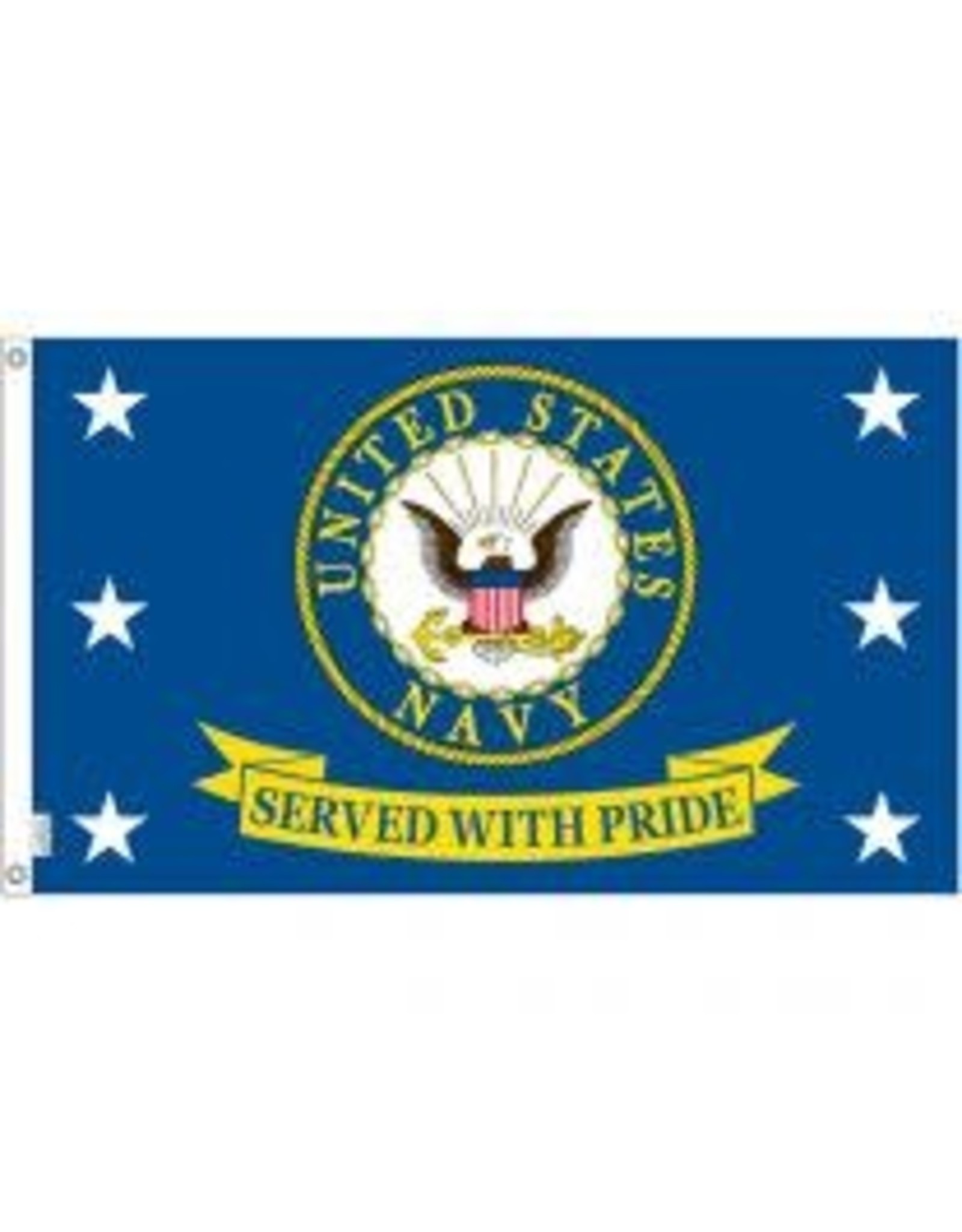 Flag - 3'x5' - USN Served w/ Pride