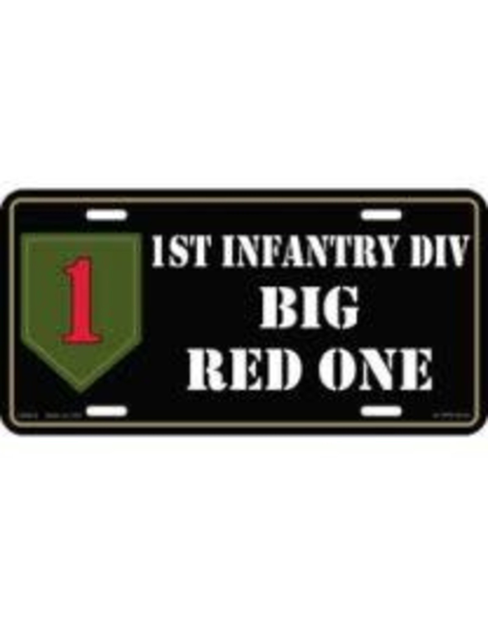 License Plate - 1st Infantry Division