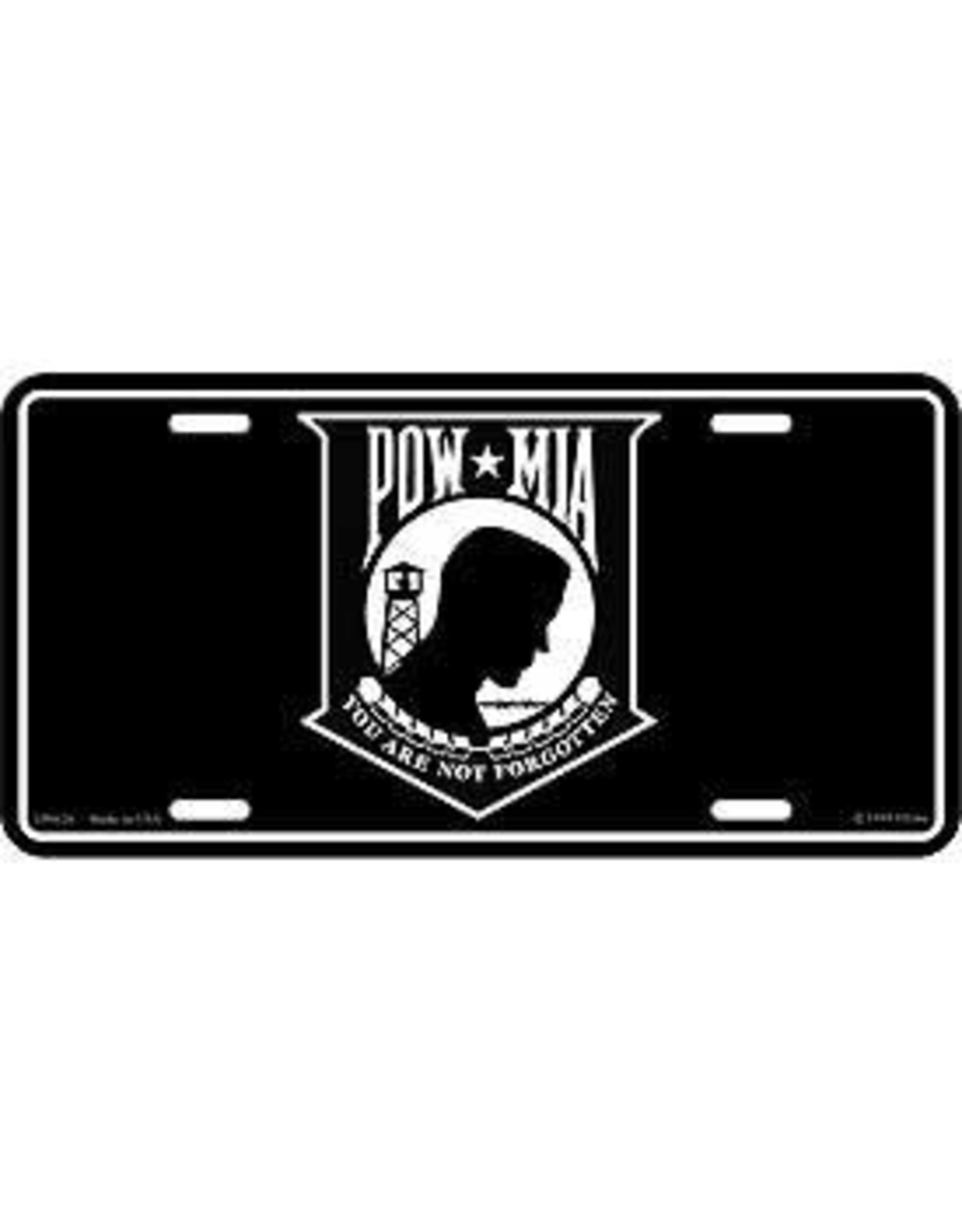 License Plate - POW*MIA Shield