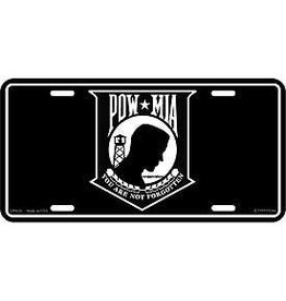 License Plate - POW*MIA Shield