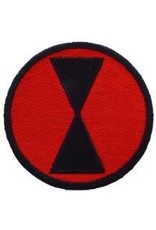 Vintage Original US Army 7th Infantry Division Patch - Color Dress Insignia