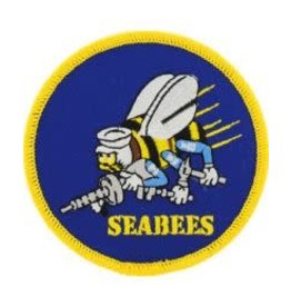 Patch - USN Seabees Gold