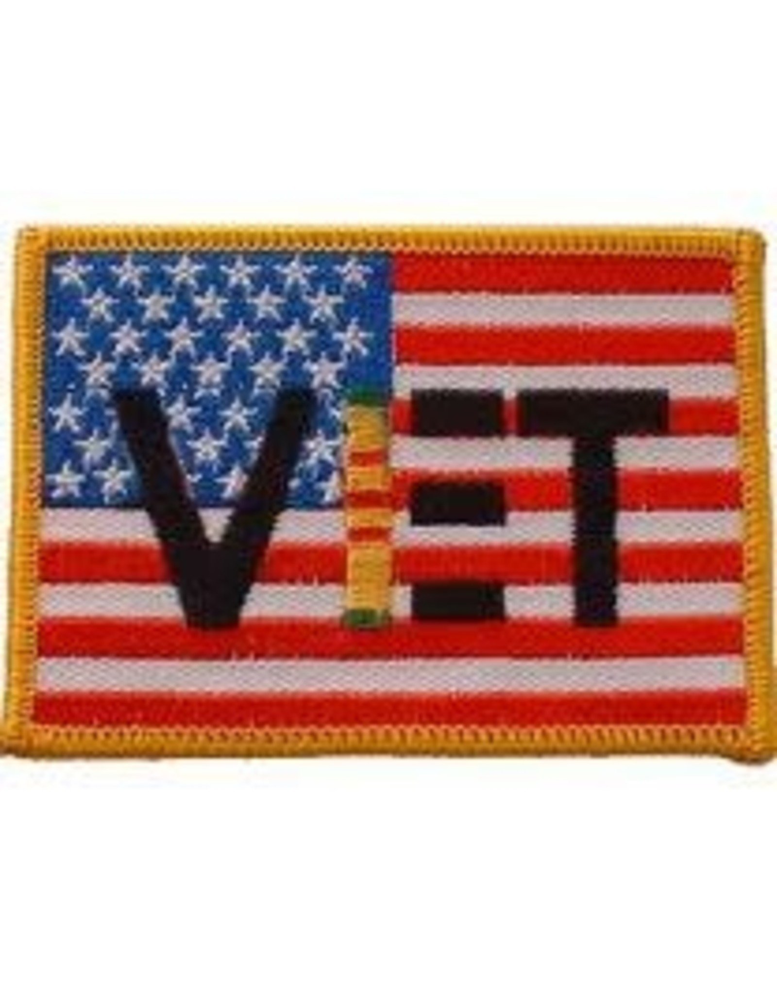 Patch - Vietnam US Flag w/ Vet