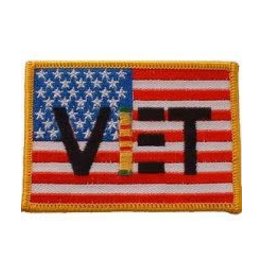 Patch - Vietnam US Flag w/ Vet