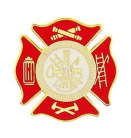 Pin - Fire Dept Axe Red