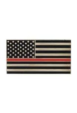 Pin - USA Flag - Red Line