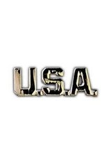 Pin - USA Letters Silver