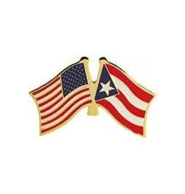 Pin - USA/Puerto Rico Flags
