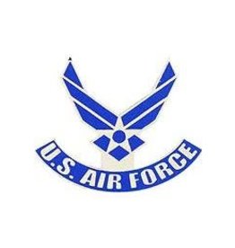 Pin - USAF Logo II Wings w/Tab Curved