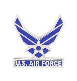 Pin - USAF Logo II Wings w/Tab Straight