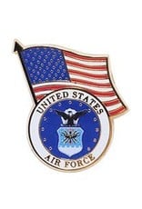 Pin - USAF Logo w/ USA Flag