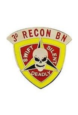 Pin - USMC 003rd Recon Bn w/ Yellow Border