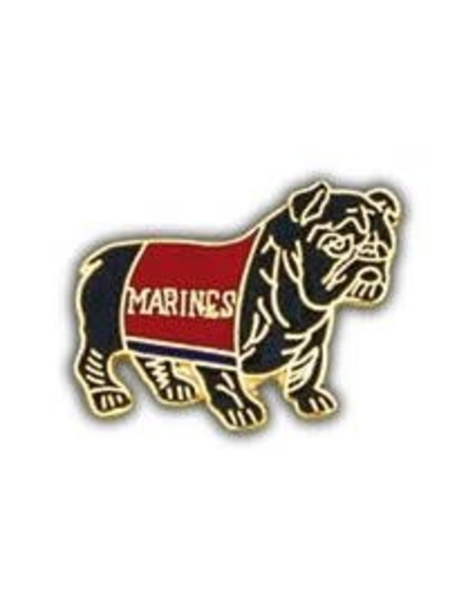 Pin - USMC Bulldog Black