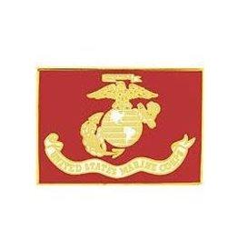 Pin - USMC Flag Rectangle