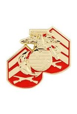 Pin - USMC Logo w/ Rank