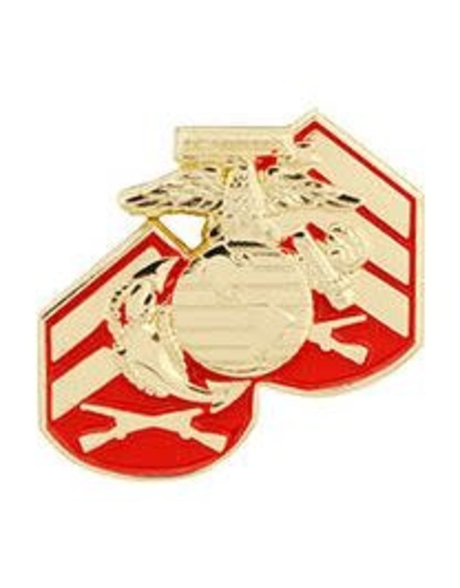 Pin - USMC Logo w/ Rank