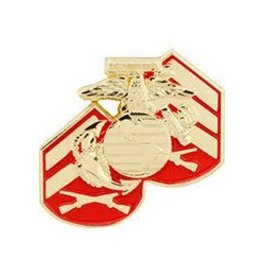 Pin - USMC Logo w/ Rank