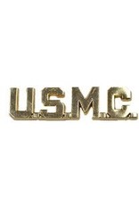 Pin - USMC Scroll USMC Polished Gold