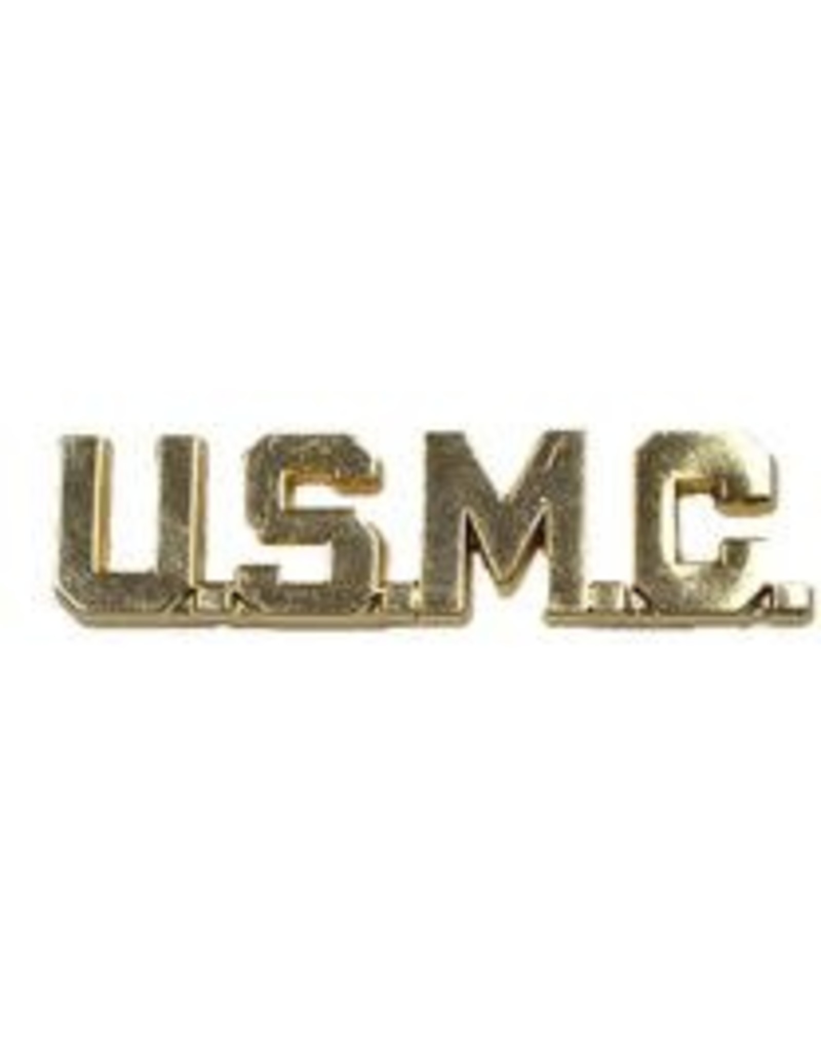 Pin - USMC Scroll USMC Polished Gold