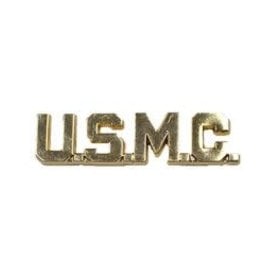 Pin - USMC Scroll USMC Polished Gold