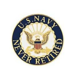 Pin - USN Logo Never Retired