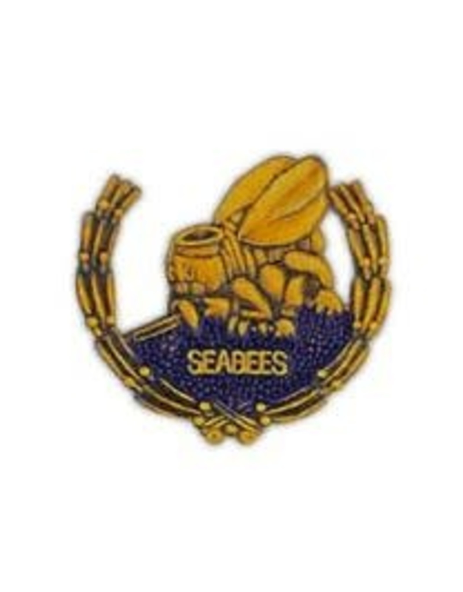 Pin - USN Seabees Wreath