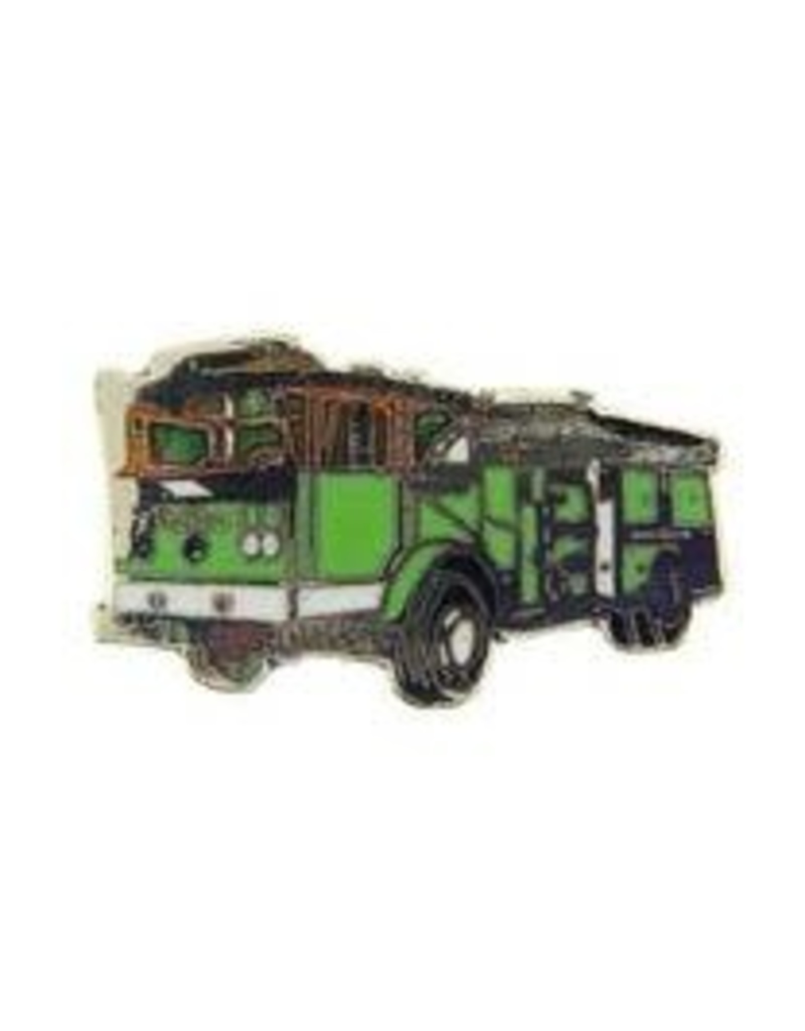 Pin - Vehicle Fire Truck Green