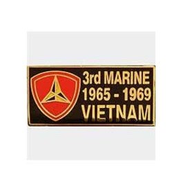 Pin - Vietnam Bdg 3rd Marine Division 65-69