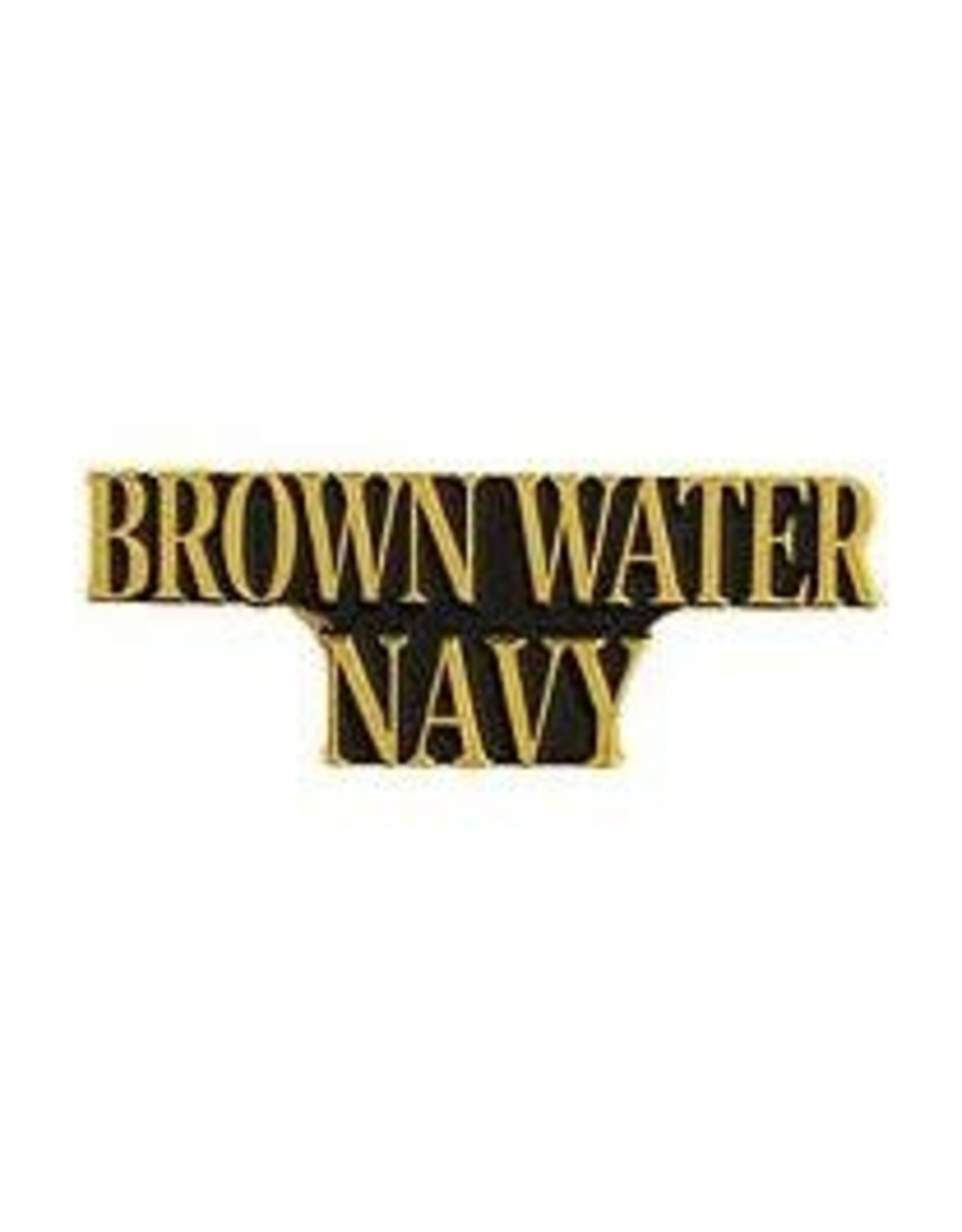 Pin - Vietnam Scroll Brown Water Navy