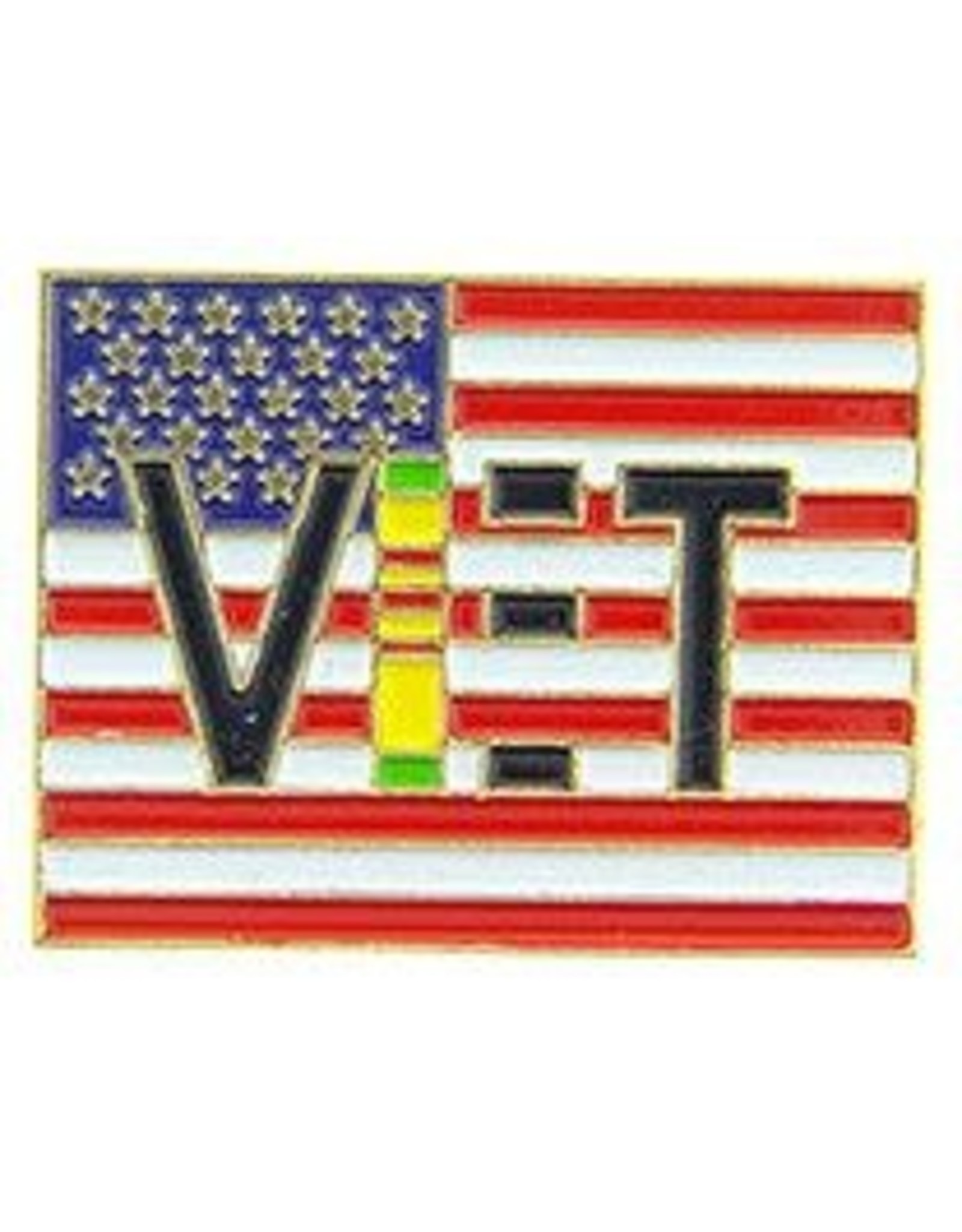 Pin - Vietnam Veteran USA Flag