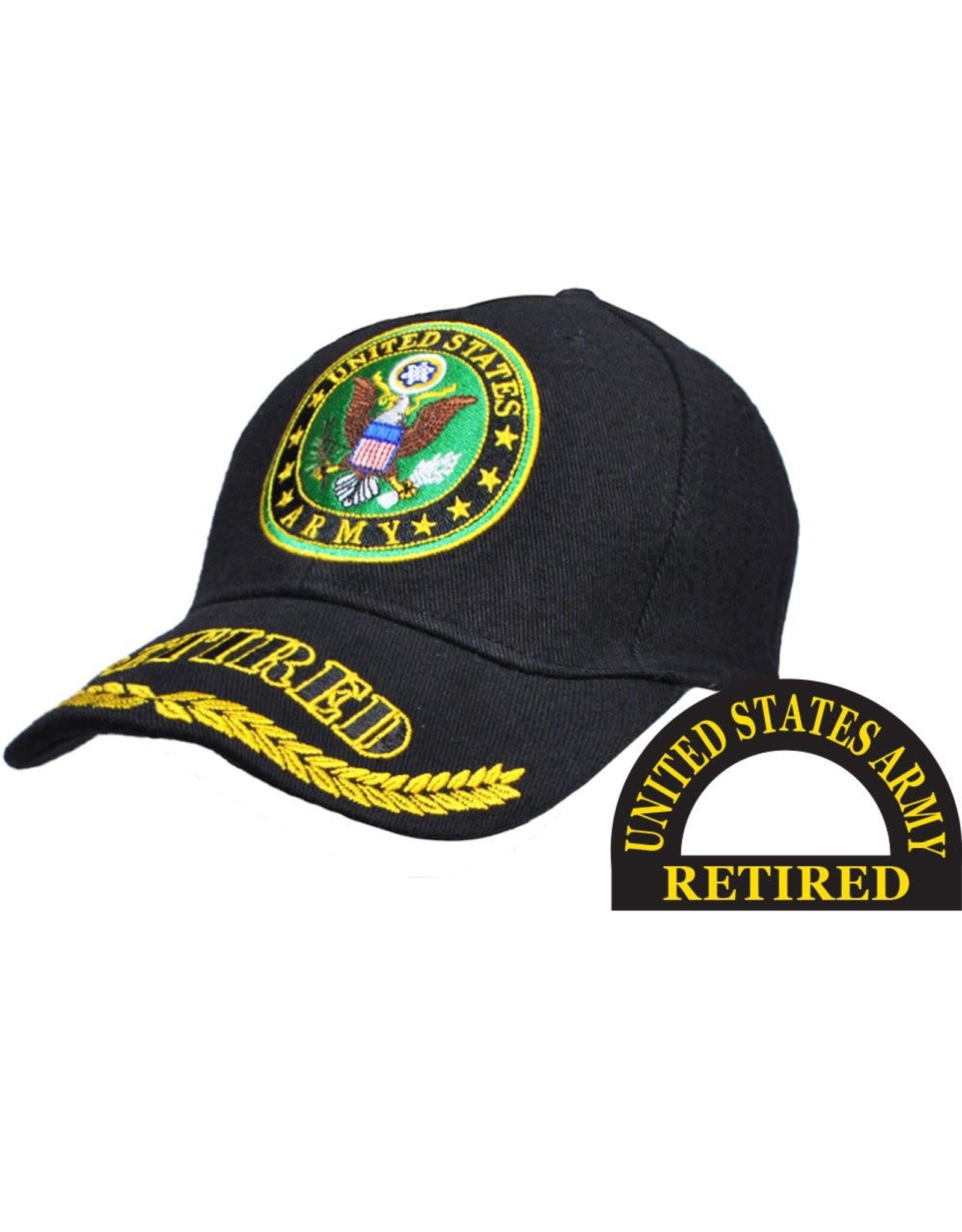 Embroidered Cap - Army Retired
