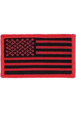 Patch - Flag USA Rectangle Red Black