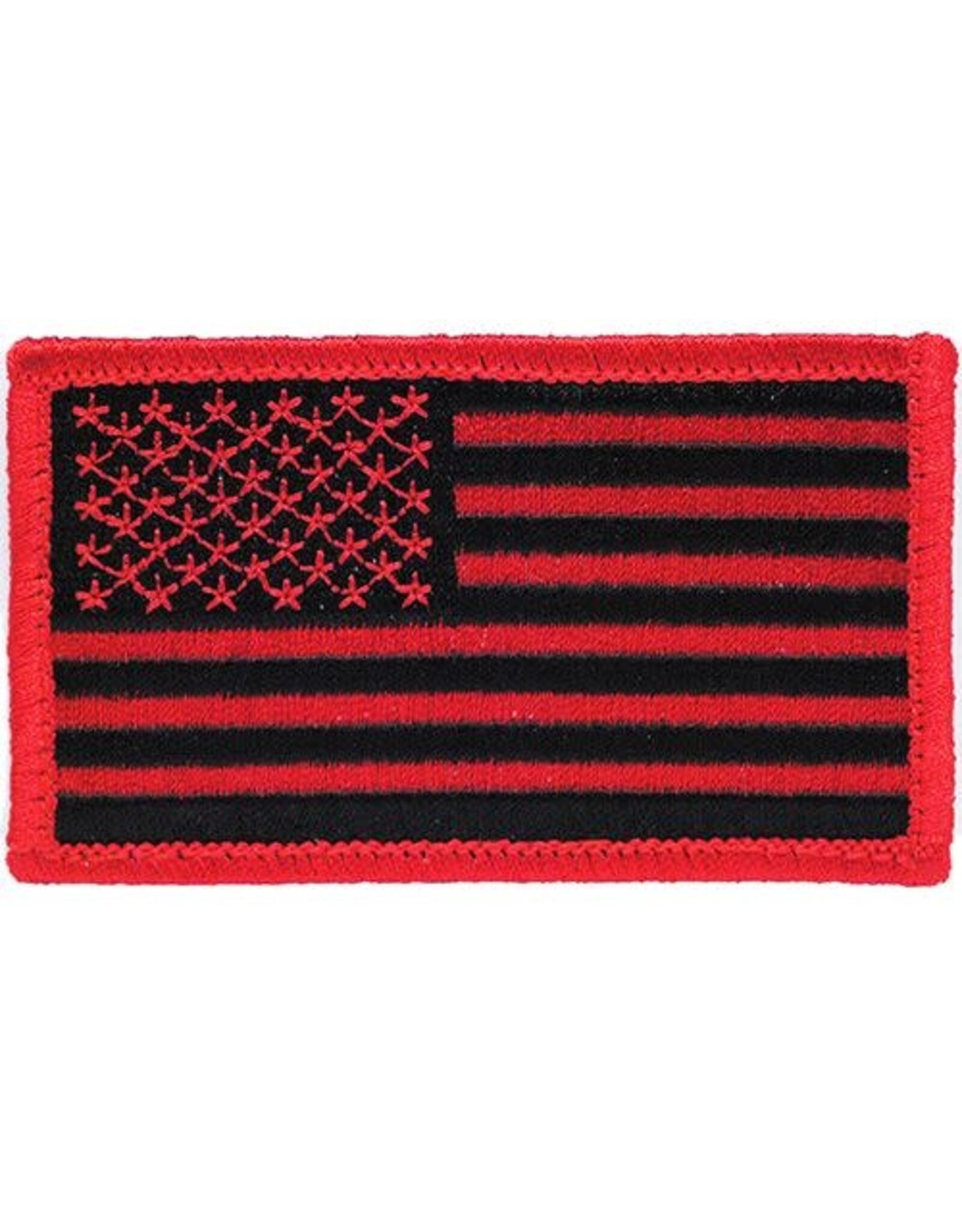 Patch - Flag USA Rectangle Red Black